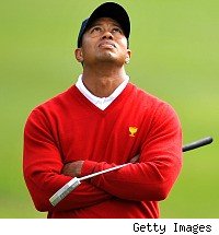 An embattled Tiger Woods