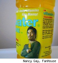 Boxing star, Manny Paquiao's image graces a bottle of "Pac-man Juice"