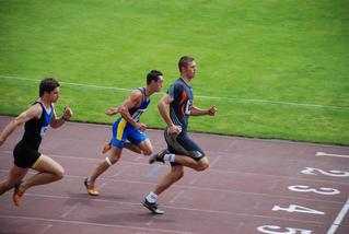 Vitaliy Korzh getting to the line for the victory!