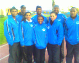 (clockwise from center) Glennis Seldon, Adrianne Webb, Jon Collins, Micah Levi, Steve Metz, Sharaud Moore, Sweeney Williams