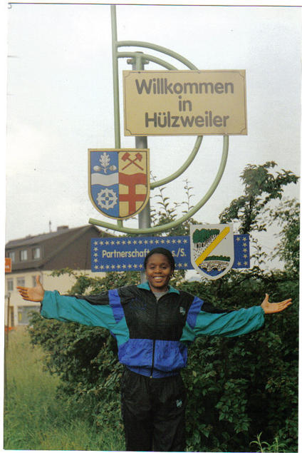 SBTC Olympian, Linetta Wilson in Germany