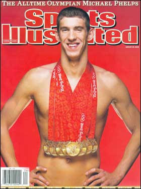 Michael Phelps' Sports Illustrated Cover Photo