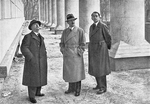 Nazi Architect, Albert Speer Sr, (right)