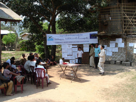 MRE activity in Laos with Handicap International, 2007
