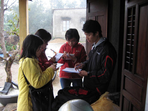 Conducting the scrap metal collecting survey in Vietnam for NPA and UNICEF