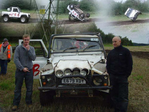 WBR Racing Land Rover Crash