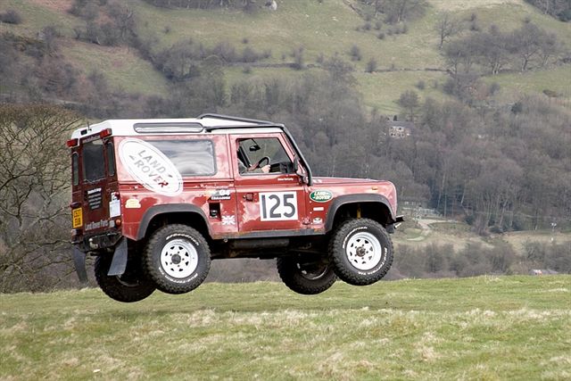 Air born Land Rover