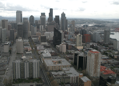 Seattle from the top of the Space Needle