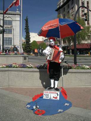 Busker at Victoria