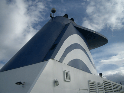 Funnel on Victoria to Vancouver Ferry