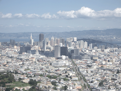 View from Twin Peaks, San Francisco