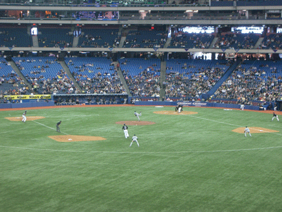 Baseball Game at the Skydome, Toronto