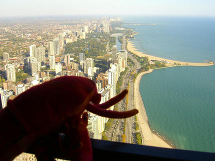 View from the John Hancock Observatory, Chicago