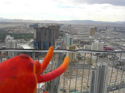 Looking towards 'The Strip' from the Stratosphere, Las Vegas