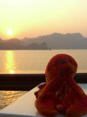 Sunset at Ha Long Bay, Viet Nam