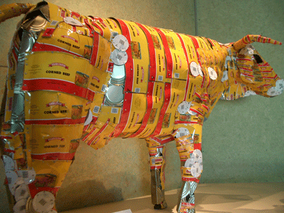 Corned Beef bull at Te Papa, Wellington