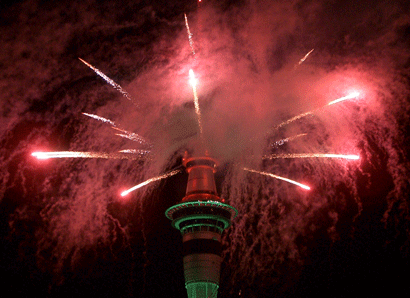 New Year Fireworks, Auckland