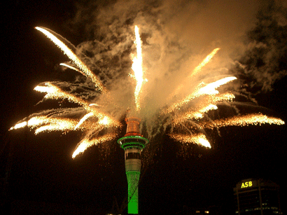 New Year Fireworks, Auckland