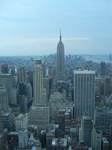 Manhattan from Top of the Rock, NYC. Photo © Jeremy Cousins 2007