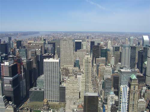 North view from Empire State Building, NYC. Photo © Jeremy Cousins 2007