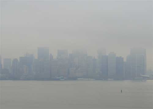 Manhattan from Liberty Island, NYC. Photo © Jeremy Cousins 2007