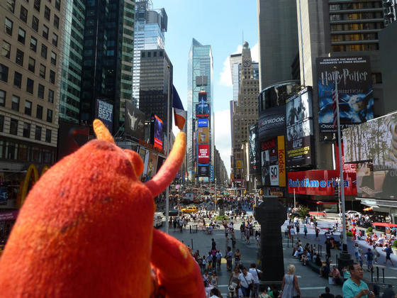 Having a quick look around Times Square, New York