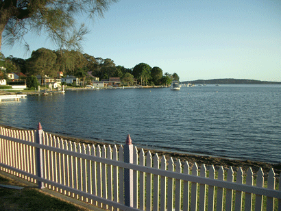 View of Lake Macquarie from Carol and Daryl's house