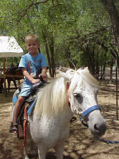 Boy on pony ride