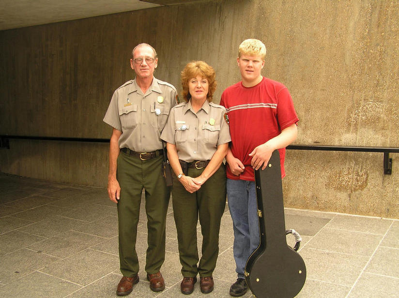 Our friendly rangers at the Arch