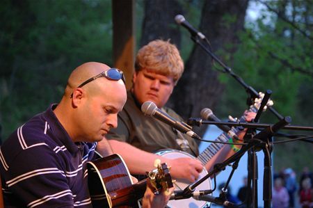 Moments later Steven and Micheal perform together. Whiskey Before Breakfast