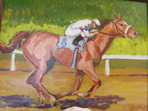  "Breezing  " Acrylic on Board