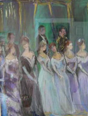 The Dance     .....  Pastel/sanded paper