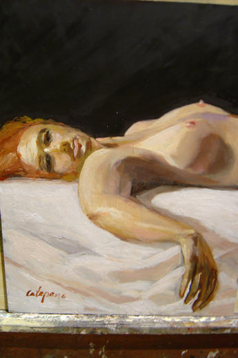 a reclining Nude