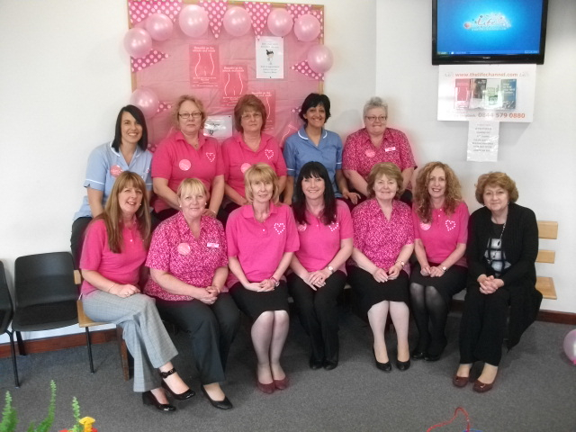 Photo of staff in waiting room