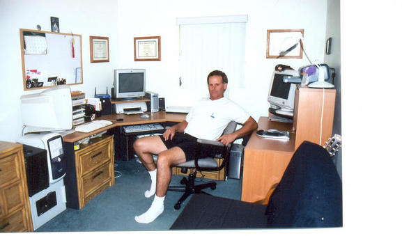 V.P. David Grix at work in the Southern Office.