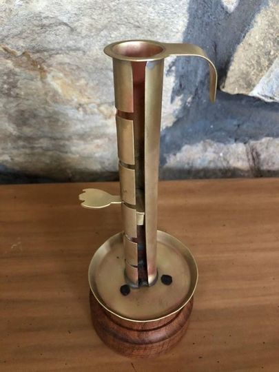 Brass Crimped Chamberstick