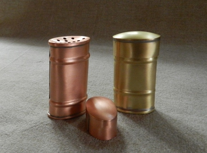 Pocket Sander, shown in Brass and Copper