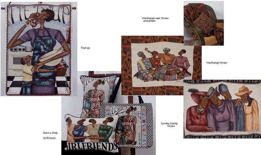Felicia Greenlee's home decor line, license through The Rug Barn.