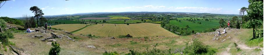 Haughmond Hill panorama