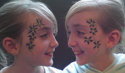 floral face painting