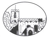 Line drawing of church