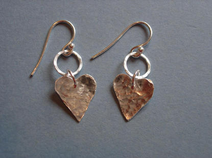 Small heart earrings