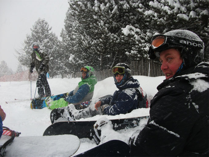 Sitting in the clam at Andorra