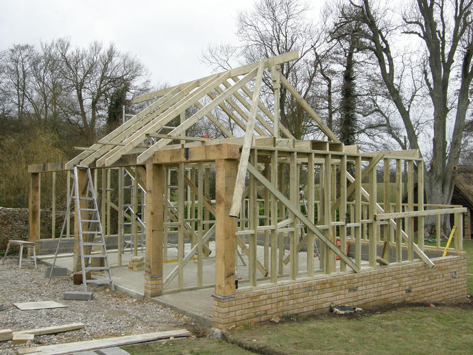 Cut n pitching the rafters