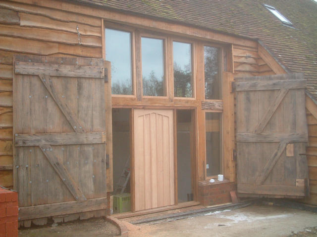 'Chuch door' on, glazing almost