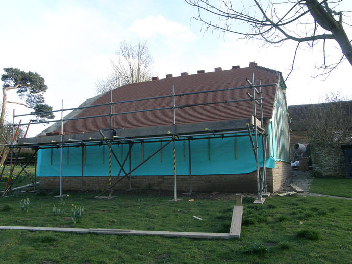 Tiling almost done, just the oak wainee boarding left