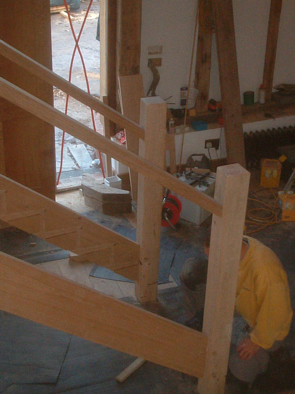 stair carcase in place