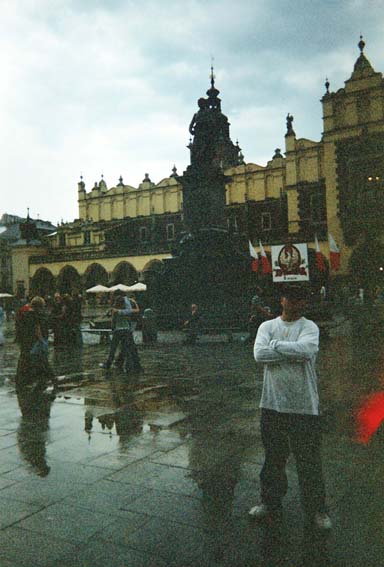 Krakow main town square, with 'Sukkenice', (cloth hall)behind