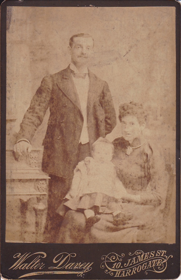 This photo of William Walker Sampson with his wife, Elizabeth, and son, John(Jack), was sent to me by his Great Grand Daughter, Gillian Harrison. 