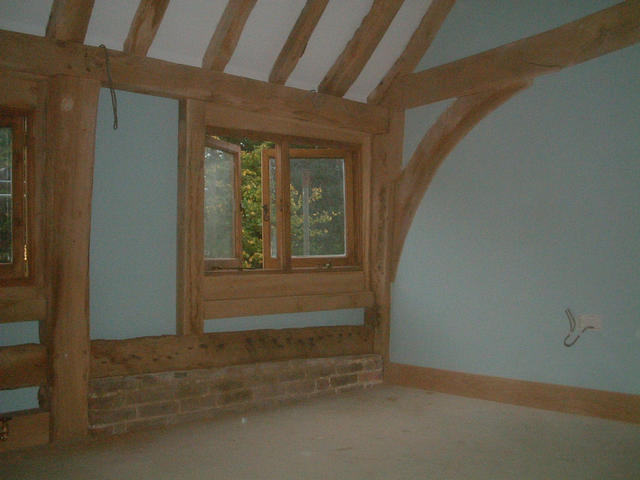 Upstairs, Hazza's bedroom 'window wall', 'Hobbit' stlye